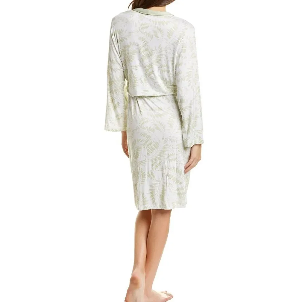 NWT Hale Bob Bamboo Mid Length Robe Size Medium